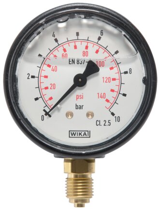 Exemplarische Darstellung: Glycerinmanometer, senkrecht